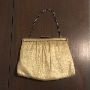Vintage golden clutch purse